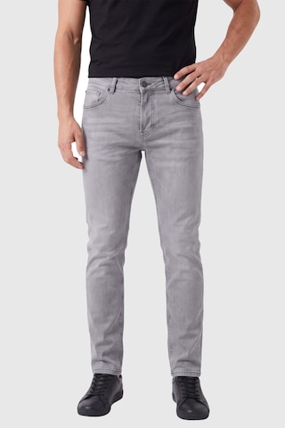 Rizzup Erkek Slim Fit Dar Kesim Likralı Gri Kot Pantolon Yumuşak Dokulu Esnek Jean 2600816