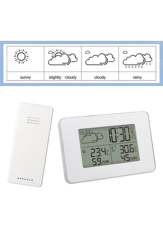 Homyl Ev Ofis Oturma Odası Için Hava İstasyonu Zaman Beyaz
