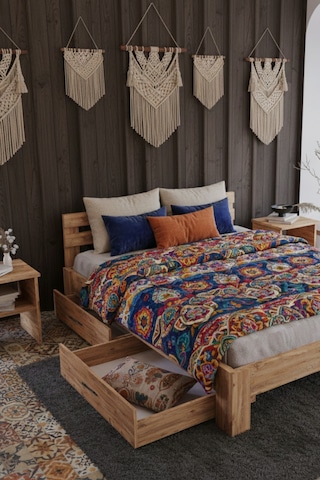 Letto 2 Çekmeceli Çift Kişilik Mdf Karyola