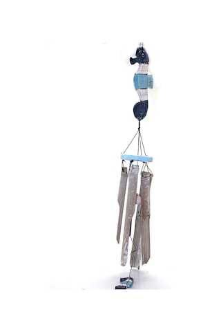 1 Adet Ahşap Rüzgar Çanı 70 Cm Uzunluğunda Bahçe Balkon Ev Dekoru, Asma Ahşap Süs, Wooden Wind Chime No:1
