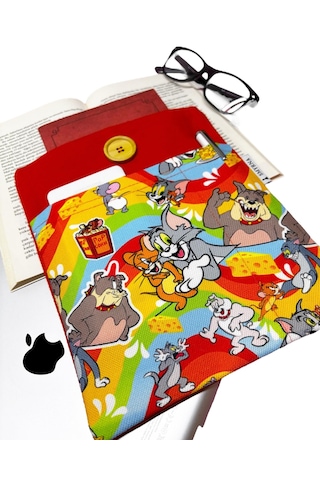 Kitap Kılıfı /tablet Kılıfı/çok Amaçlı Kılıf Kedi Ve Fare