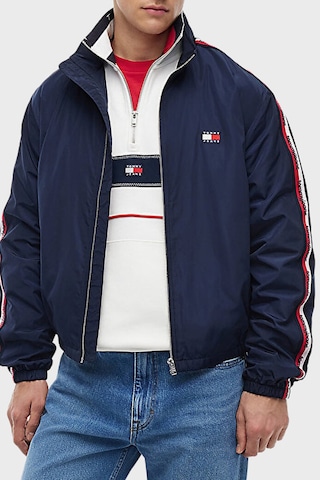 Tommy Jeans Logolu Regular Fit Dik Yaka Ceket Erkek Mont Dm0dm23218 C1g Lacivert