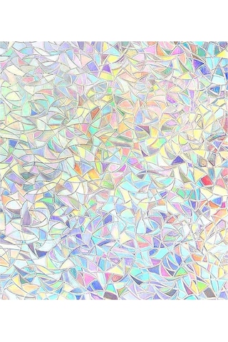 Suntek Gökkuşağı Pencere Gizlilik Film Rulosu 3d Statik 45x200cm