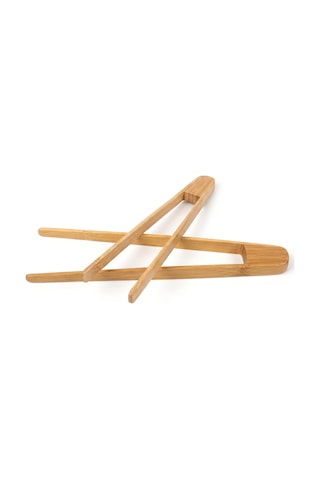2'li Doğal Bambu Mutfak Maşası Seti 30 Cm - Güvenli Tost, Sunum Ve Salata Maşası