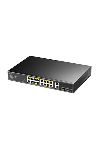 Cudy GS1018PS2 16 Port 10/100mbps Gigabit Poe 2port Gigabit 200w Metal Masaüstü Switch