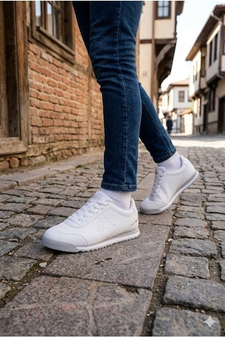 Kappa Kp-2072 Samana Rahat Orijinal Ürün Erkek Spor Sneaker Ayakkabı Beyaz