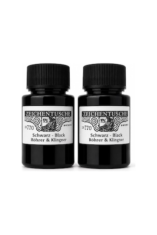 Rohrer&klingner 770 Siyah Çizim Mürekkebi Orj. Dolum, Çizim, Kali
