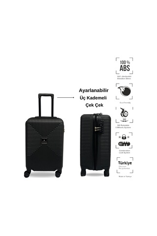 Anhelo Bowtie Abs Küçük Kabin Boy Valiz 001