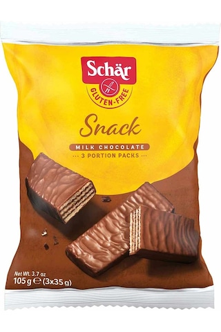 Schar Glutensiz Sütlü Çikolata Kaplı Fındıklı Gofret 105 G