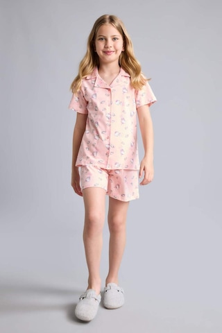 Defacto Hello Kitty Lisanslı Regular Fıt Desenli 2li Pijama Açık Pembe Takımı Kız Çocuk H2765a826sppn125 Pembe-pn125