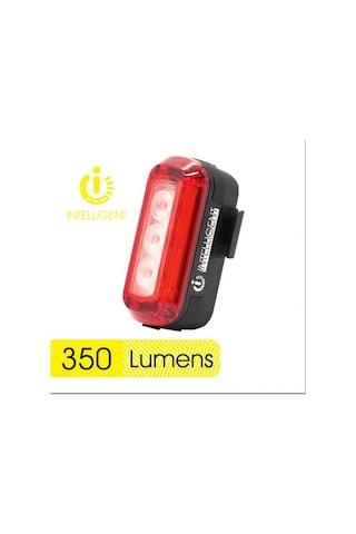 Moon Sirius Pro 350 Lümen Usb Şarjlı Bisiklet Arka Lamba 2025 Yeni Model Siyah