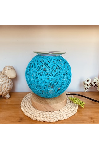Aurora Cam 3d Cam Rattan Top Aromaterapi Lambasımavi Mavi