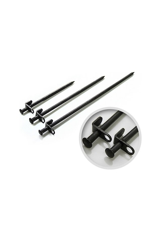 5 Adet Takviyeli Uzun Açık Kamp Çadırı Çivi Çelik Çivi, Uzunluk: 20cm Çok Renkli