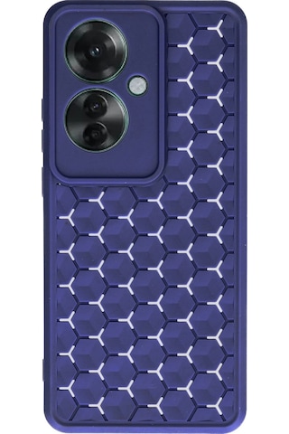 Newface - 171 - Oppo Reno 11f Kılıf Petek Silikon Kapak - Csmo-tex - - Lacivert
