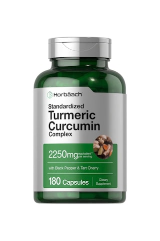 Turmeric Supplement With Black Pepper 2250mg 180 Capsules