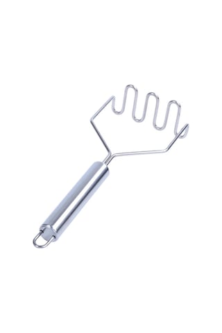 Baysa-660 Yay Şekil & Zigzag Metal Saplı Patates Ezici- 12'li Paket