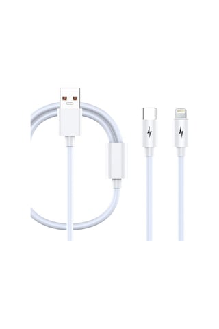 Bn93 iPhone Uyumlu Lightning Ve Type-c 2in1 Kablo 5 Amper Hızlı Şarj Fas