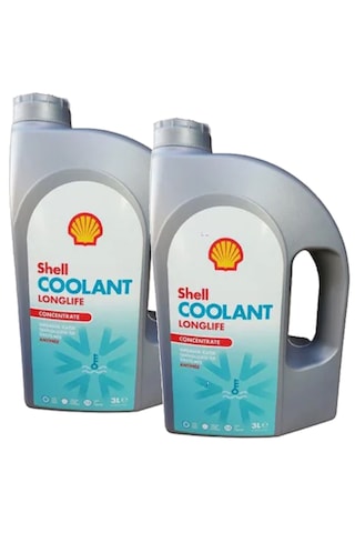 Shell Longlife Konsantre Kırmızı Antifriz 2 X 3 Litre