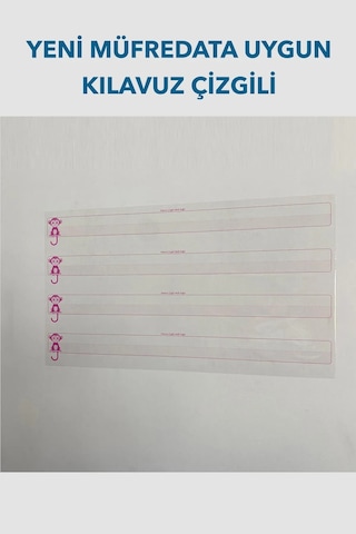 Kılavuz Çizgili Yazı Tahtası Akıllı Kağıt Tahta 110×56 Cm