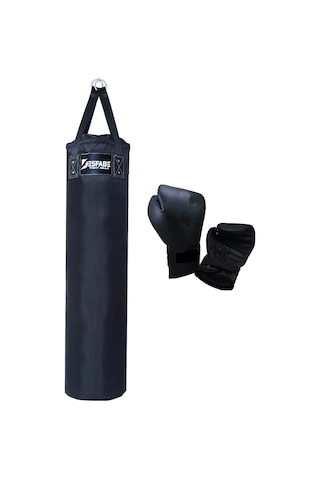 Desfabe Pds 120x30cm Kolonlu Kum Torba+boks Eldiveni Siyah