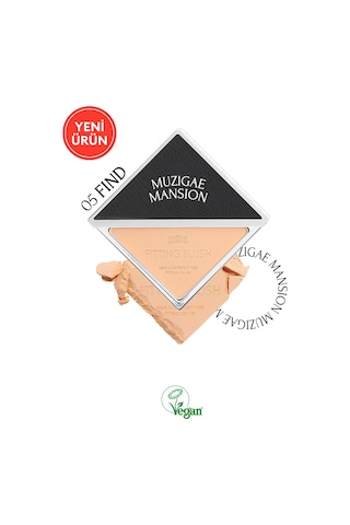 Ciltle Bütünleşen Ve Pürüzsüzleştiren, Yumuşak Dokulu Allık Muzıgae Mansıon Fitting Blush 05 Find 05 Find