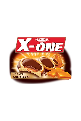 Tayaş X-One Tartelette Karamelli Kakao Kaplı Bisküvi 24 x 20 G