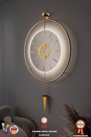 Kadranlı - Masippi Kristal Gold 50x90cm Pilli Led Mobilya