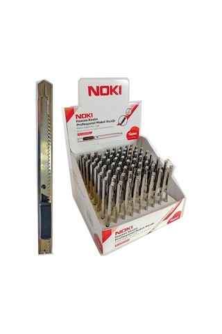 Noki Dar Hassas Kesim Profesyonel Maket Bıçağı Metal Klipsli No:226