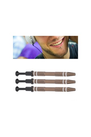 Lemestar 3 Adet Gümüş Renkli Takı Damla Tutucu - Kauçuk Tabanlı Dört Pençe, Hassas Tutma Özelliği, Piercing Ve Takı Çalışmaları İçin Uygun Diğer