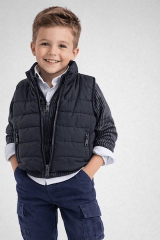 Turuncu Gardrop 2-9 Yaş Premium Çizgi Detay Şişme Yelekli Pantolonlu 4'lü Erkek Çocuk Takım Lacivert Lacivert