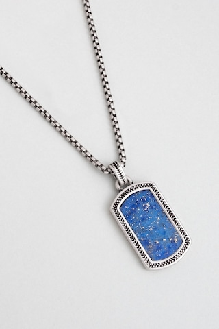 So Chic Lapis Ayna 60 Cm Çelik Erkek Kolye