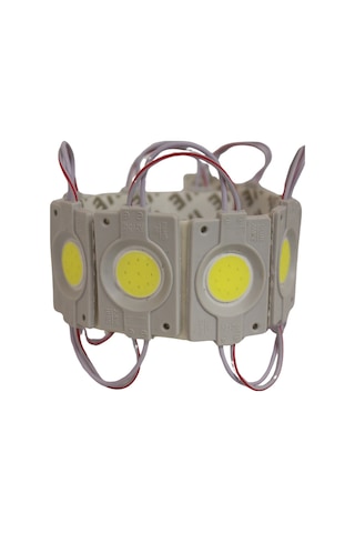 12 Volt 2.4 Watt Tekli Su Geçirmez Modül Led Beyaz (10 Adet)
