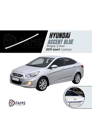 Hyundai Accent Blue Solaris Krom Bagaj Çıtası 2011 Üzeri P.Çelik