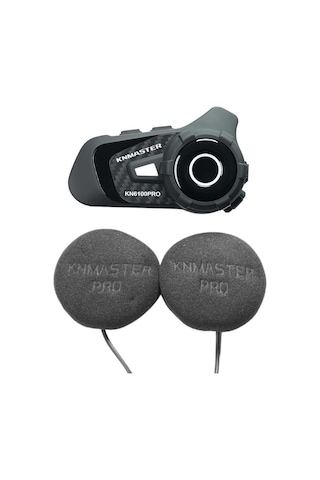 Knmaster Kn6100 Pro Motosiklet Kask İnterkom Seti-karbon Siyah