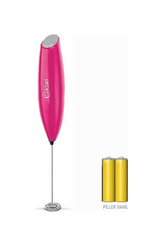 Kiwi Kcm-1112 Mini El Mikseri Süt/kahve Köpürtücü Çırpıcı Fuşya Kırmızı