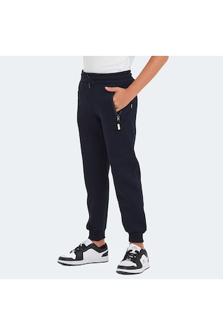 Slazenger LAMIS Çocuk Fermuar Cepli Lacivert Eşofman Altı