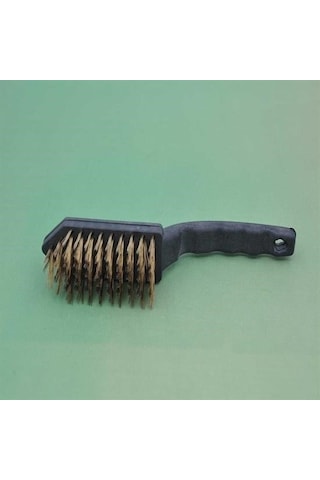 Buffer Metal Tel Fırça Plastik Saplı Pas Kir Sökme Temizleme Fırçası Mavi