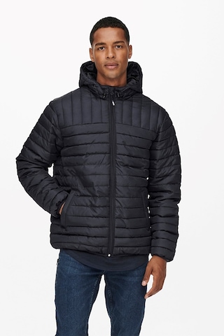 Only & Sons Hafif Şişme Ceket Mont Onspaul Quilted Hood Jacket - 22015121 001