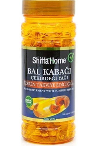 Bal Kabağı Çekirdeği Yağı 100 Kapsül 100 Mg