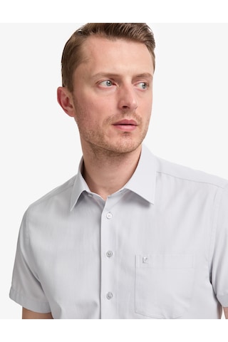 Pierre Cardin Erkek Açık Gri Gömlek Kısa Kollu 50325339-vr001