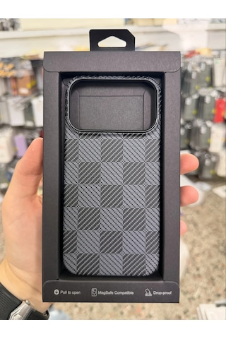 iPhone Uyumlu 17 Pro Max Knt Karbon Magsafe Kılıf No4