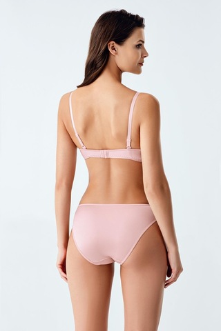 Luw 6120 Pudra Dolgulu Sütyen Takım Ip Detaylı 2Li Takım Pudra