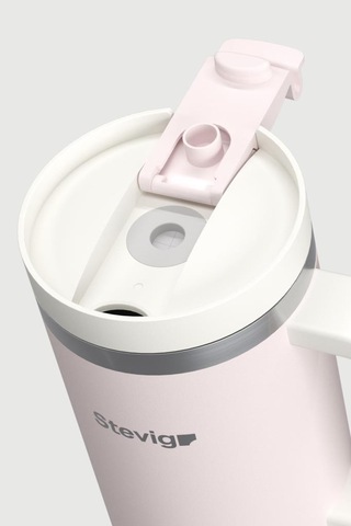 Stevig 2 Moods Tuck-in Tumbler Sızdırmaz Çelik Termos 900 Ml Petal Pink St-241 Pembe
