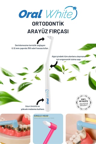 Oral White Cleaning Pro Ortodontik Arayüz Fırçası