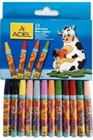 Adel Mum Pastel Boya 12 'li Karton Kutu