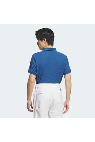Adidas Jacquard Erkek Mavi Polo Tişört Jz4360