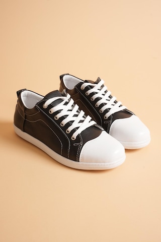 Analin Shoes Kadın Hakiki Deri Casual Spor Ayakkabı Siyah