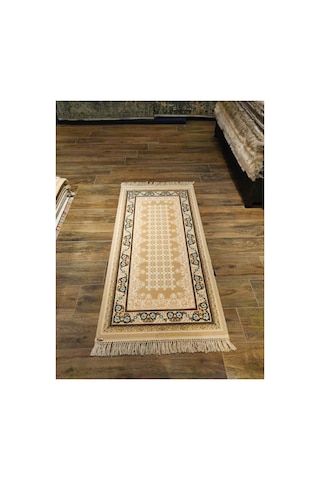Aspero 4105b Krem-kahve-mavi Halı Çok Renkli
