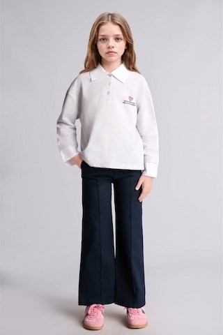 Defacto Wide Leg Düz Paça Cepli Gabardin Pantolon Kız Çocuk H9665a826aunv253 Lacivert-nv253
