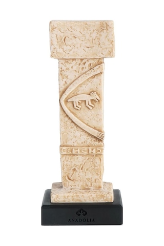 Göbeklitepe Tilki Stel Mermerit Heykel